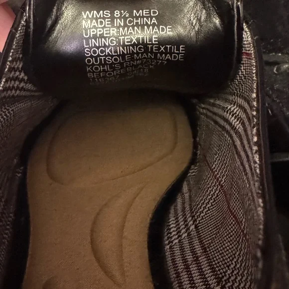 Apt 9 Black Platform Lace Up Faux Patent Leather Shoes 8.5 - Picture 9 of 12